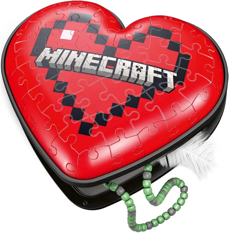 Puzzle 3D - Boite Coeur - Minecraft