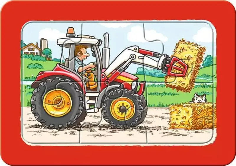 3 Puzzles - My First Puzzle - Tracteur, Pelleteuse, Camion Benne