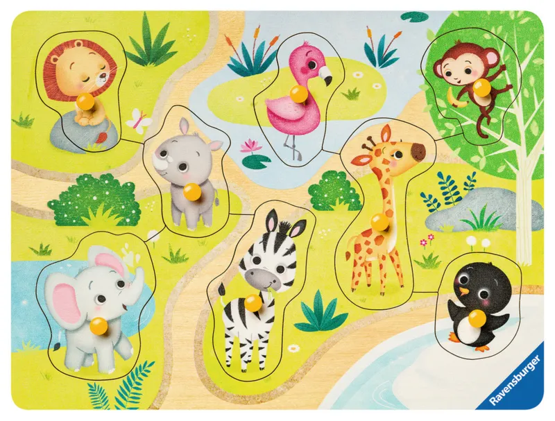 Puzzle en Bois - Dans le Zoo