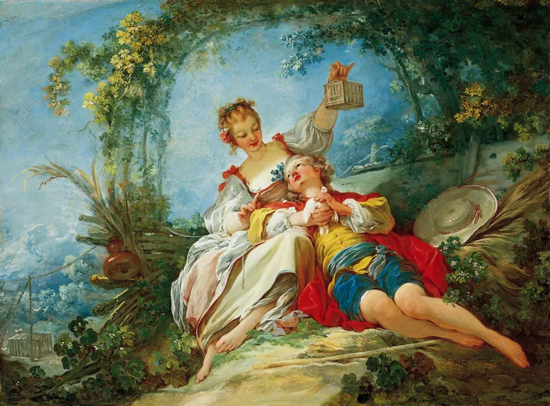 Jean-Honoré Fragonard: Happy Lovers