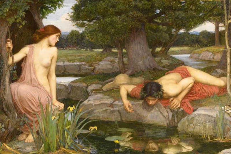 Waterhouse John William : Echo et Narcisse