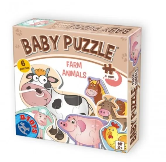 6 Puzzles - Bébés animaux de la Ferme