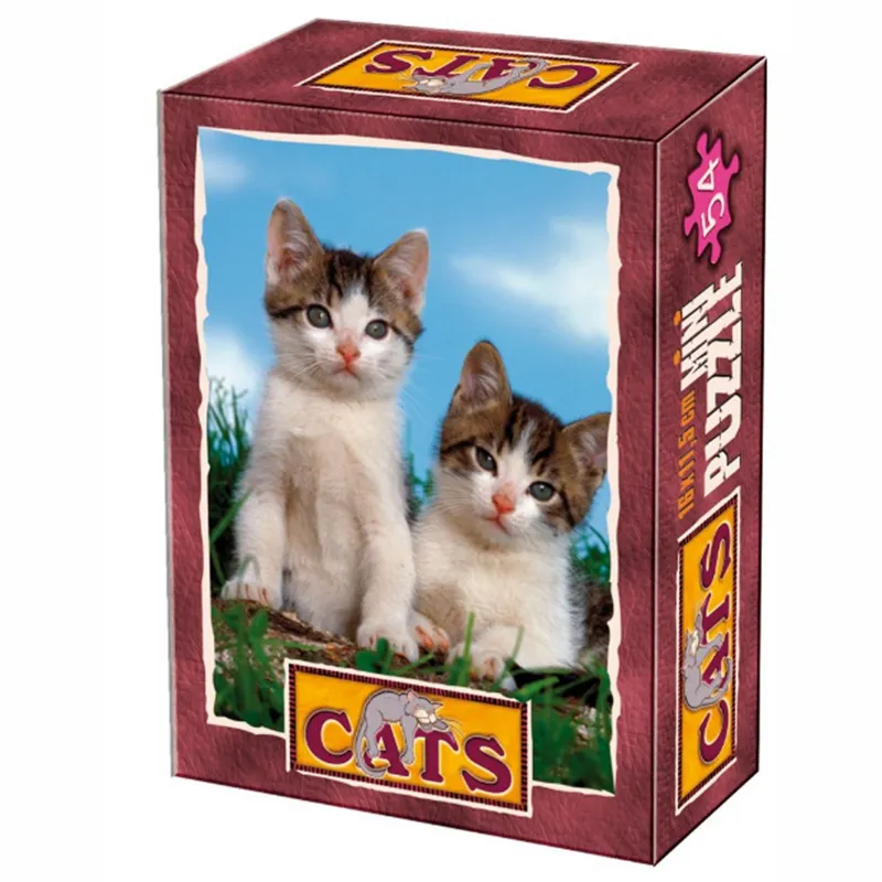 Mini Puzzle - Animaux domestiques - Deux chatons un peu endormis