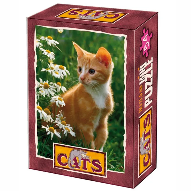 Mini Puzzle - Animaux domestiques - Chaton roux intrigué