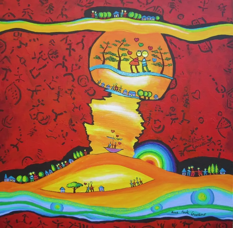 Anne Poiré & Patrick Guallino : Epanouissement coloré