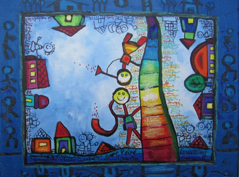 Anne Poiré & Patrick Guallino : Echelle jouant crescendo