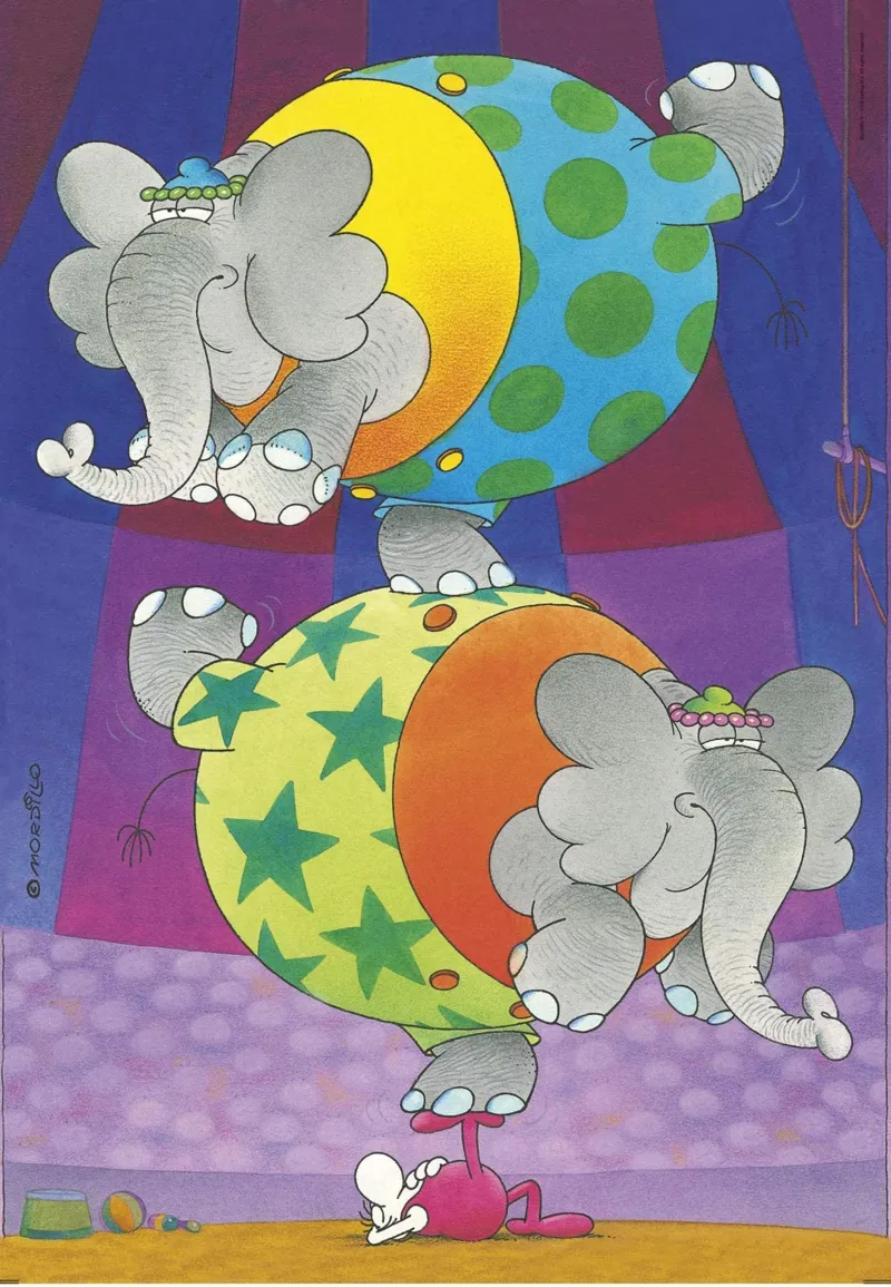 The Mordillo Balance Supercolor Puzzle