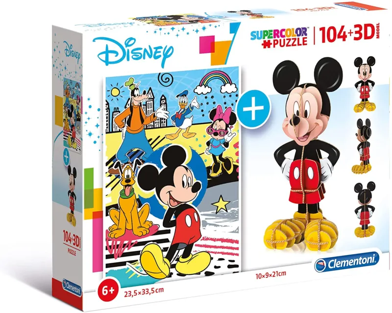 Mickey Mouse (Puzzle + Modèle 3D)