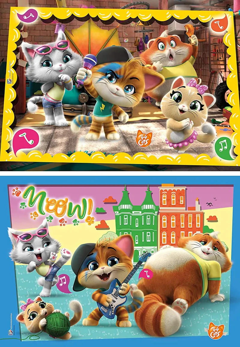 2 Puzzles - 44 Cats