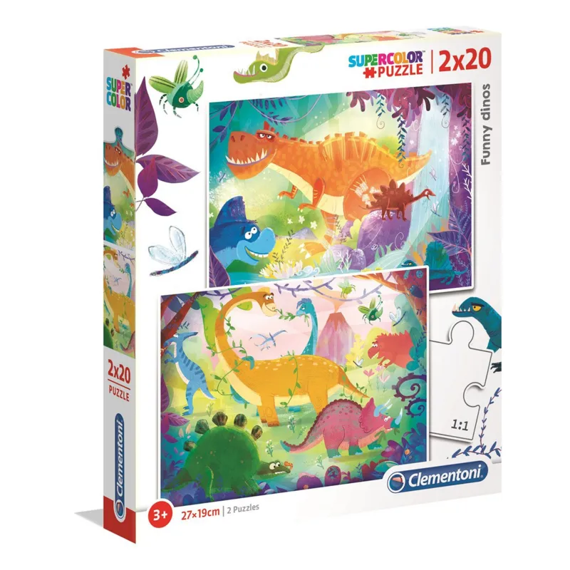 2 Puzzles - Funny Dinos
