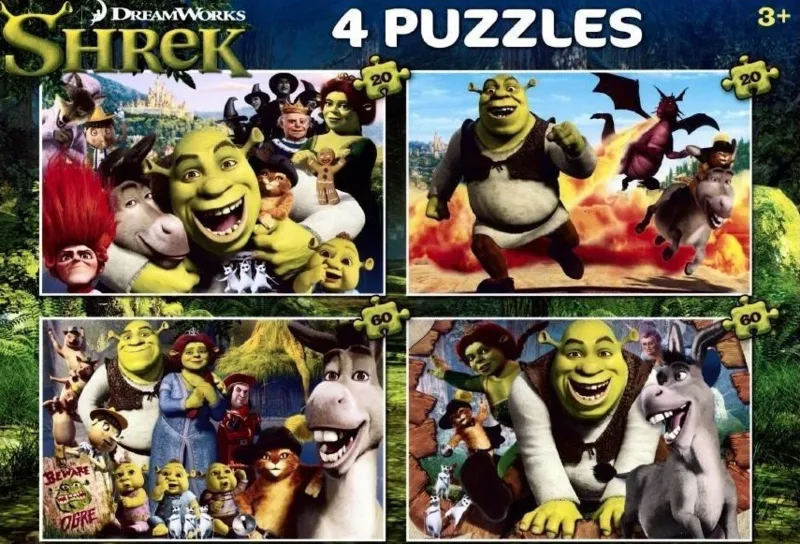 4 Puzzles - Shrek