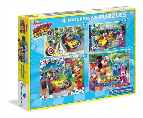 4 Puzzles - Mickey and the  Roadster Racers