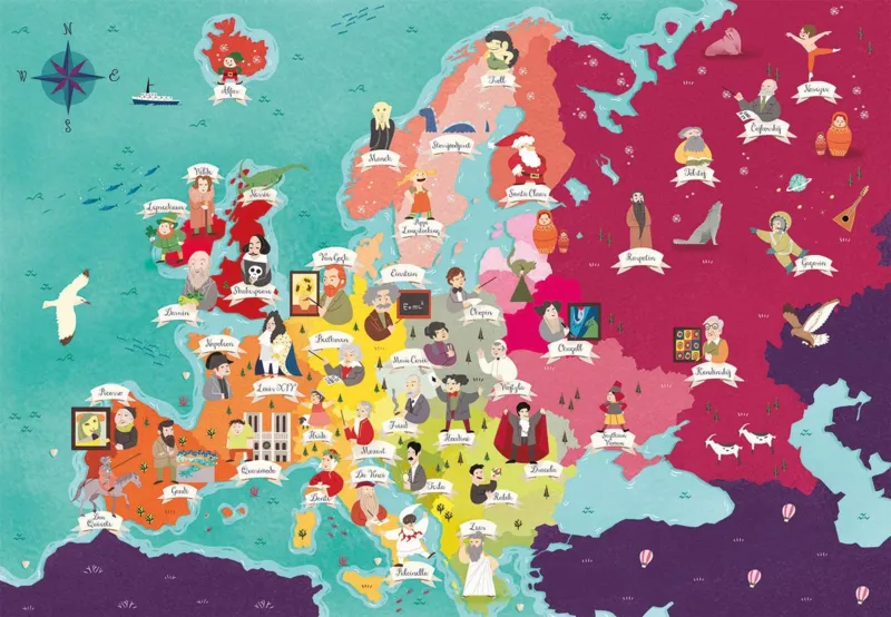 Exploring Maps : Europe - Monuments + Personnes