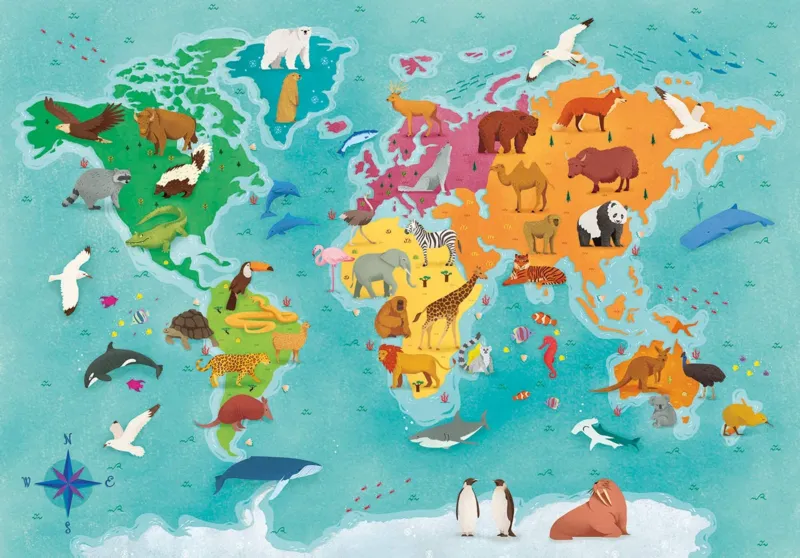 Exploring Maps : Monde - Animaux