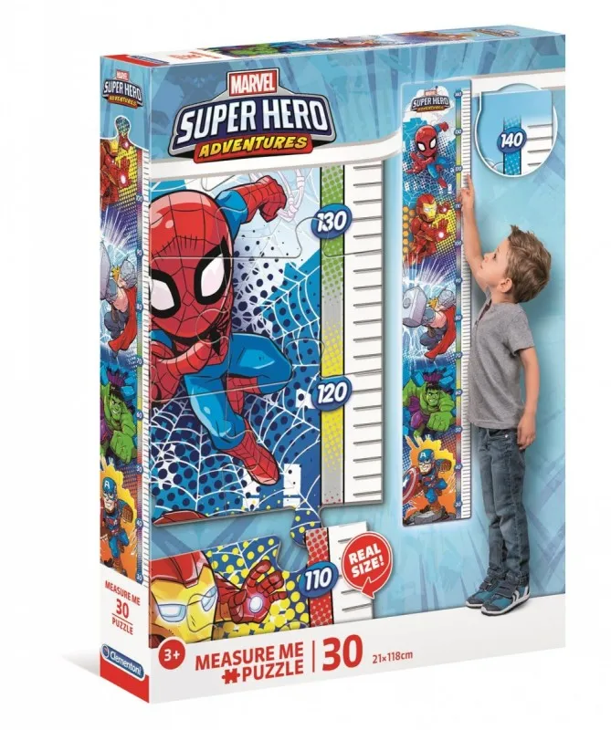 Pièces XXL - Toise - Measure Me Puzzle - Super Heroes