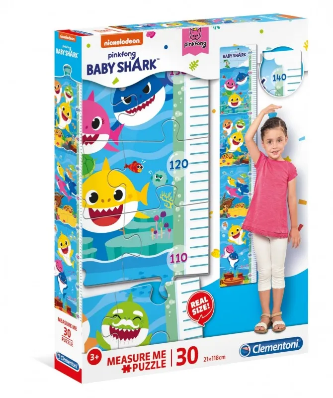 Pièces XXL - Toise - Measure Me Puzzle - Baby Shark