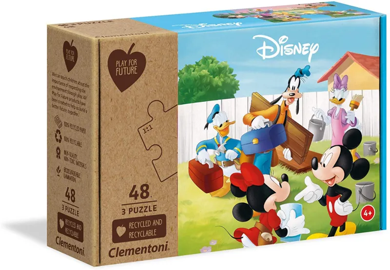 3 Puzzles - Disney Mickey Classic