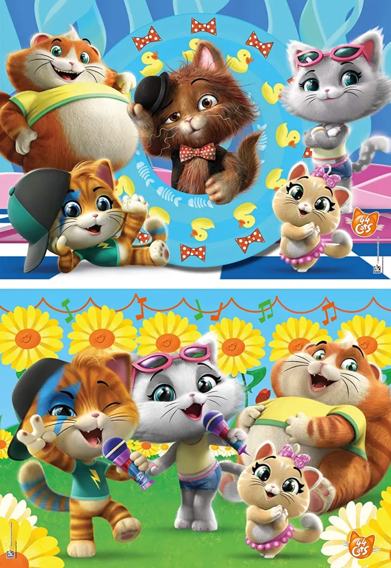 2 Puzzles - 44 Cats