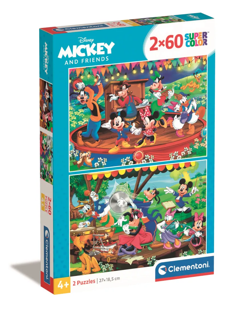 2 Puzzles - Mickey and Friends - 2x60 Pièces