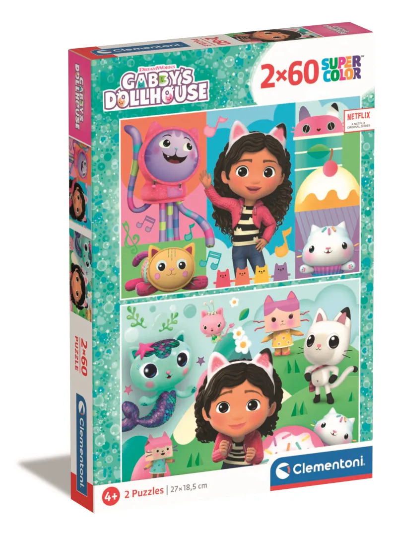 2 Puzzles - Gabby's Dollhouse - 2x60 Pièces