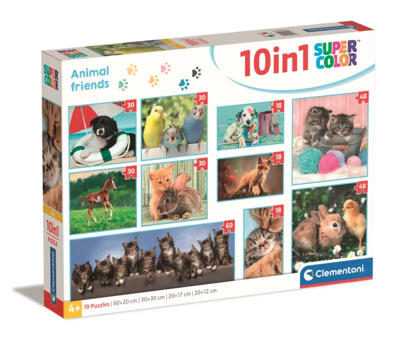 Puzzle 10 En 1 - Amis Des Animaux