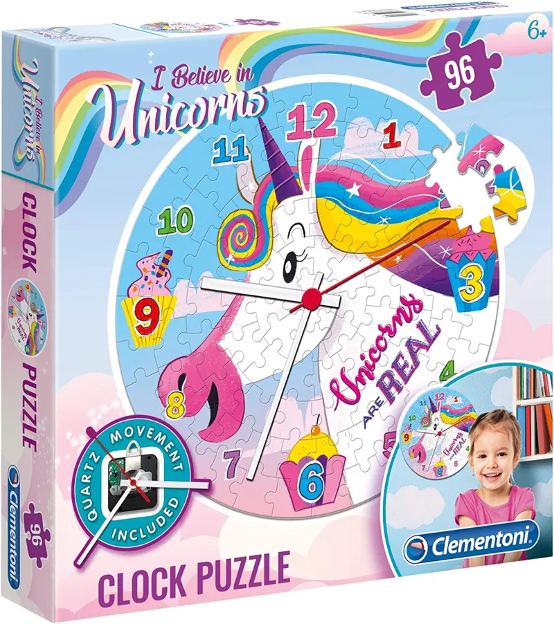 Puzzle Horloge - Licorne