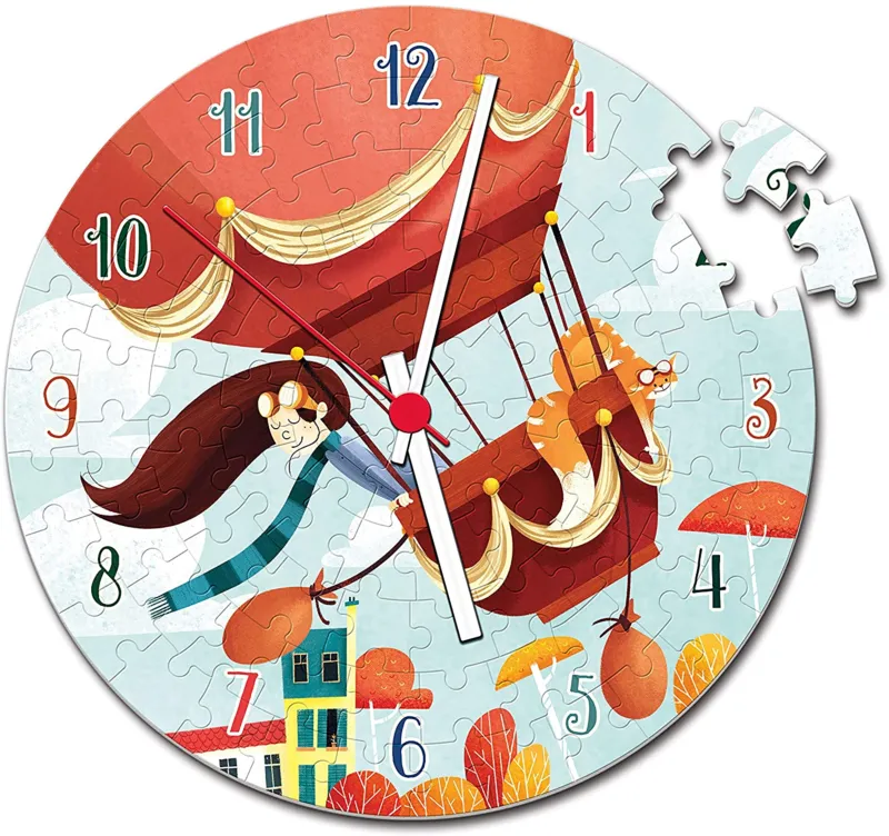 Puzzle Horloge - Montgolfière