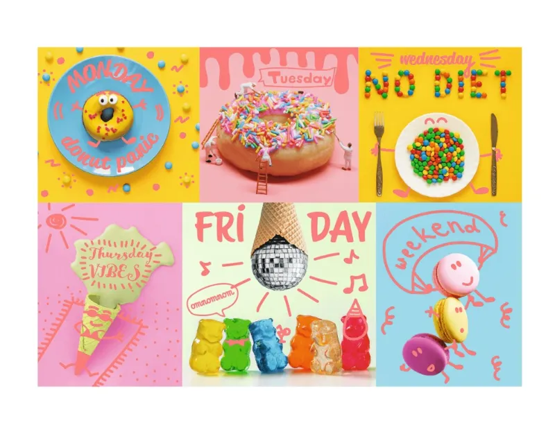 Neon Color Line - Sweet Week