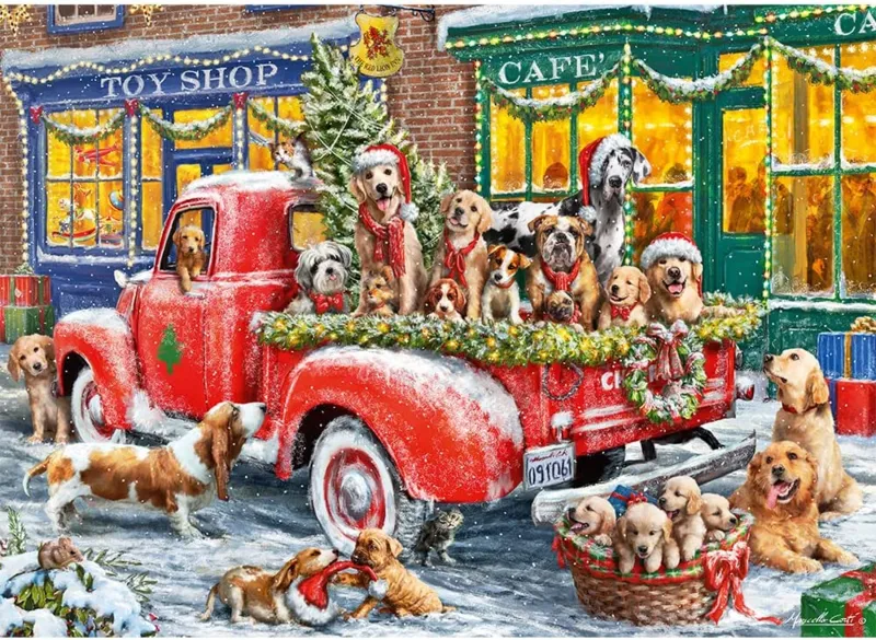 Puzzle en Bois - Les petits assistants du Père Noël