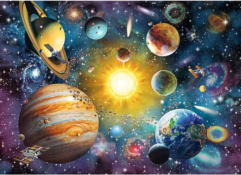 Puzzle en Bois - Voyage à travers le système solaire