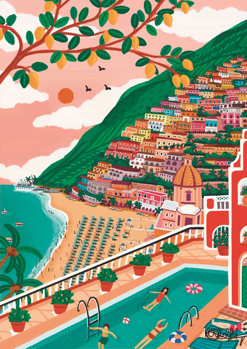 L'Art De La Couleur : Positano, Italie