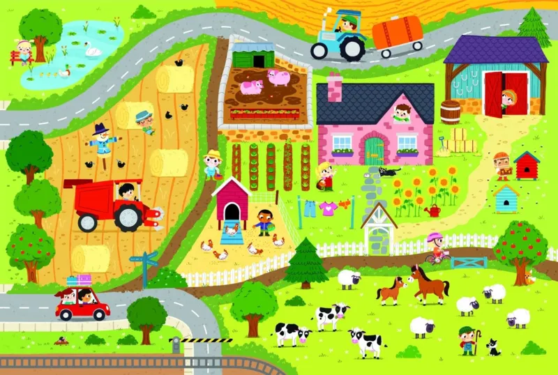 Puzzle Géant de Sol - La Ferme