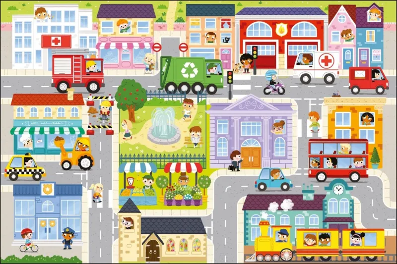 Puzzle Géant de Sol - In the Small Town