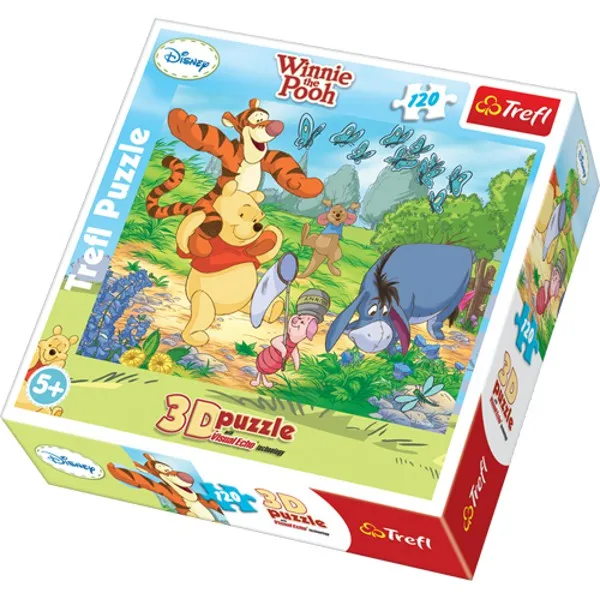 3D Effect: Winnie the Pooh to hunting butterflies