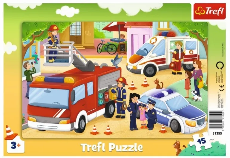 Puzzle Cadre - Véhicules d'Urgence