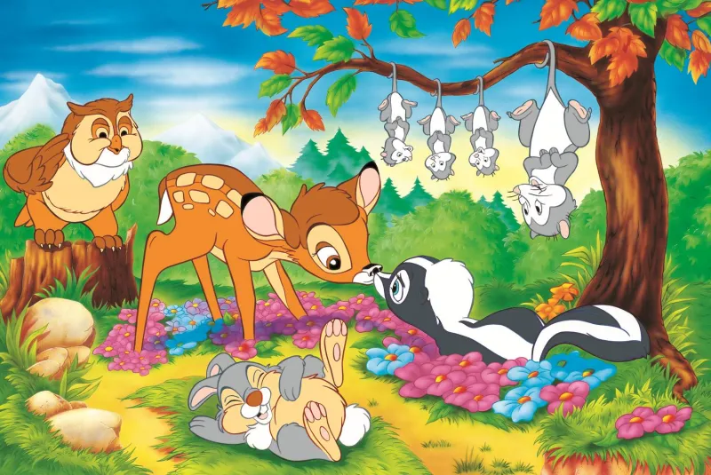 40e Anniversaire Trefl - Bambi Et Les Amis De La Forêt - Disney Bambi