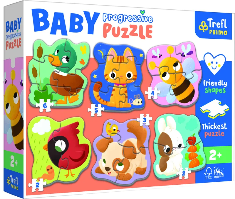 6 Puzzles - Animaux