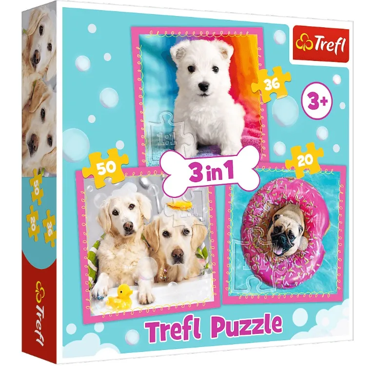 3 Puzzles - Chiens