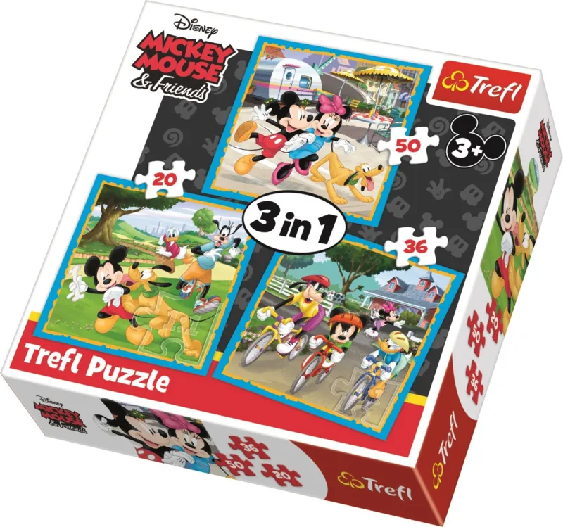 3 Puzzle - Mickey Mouse with friends