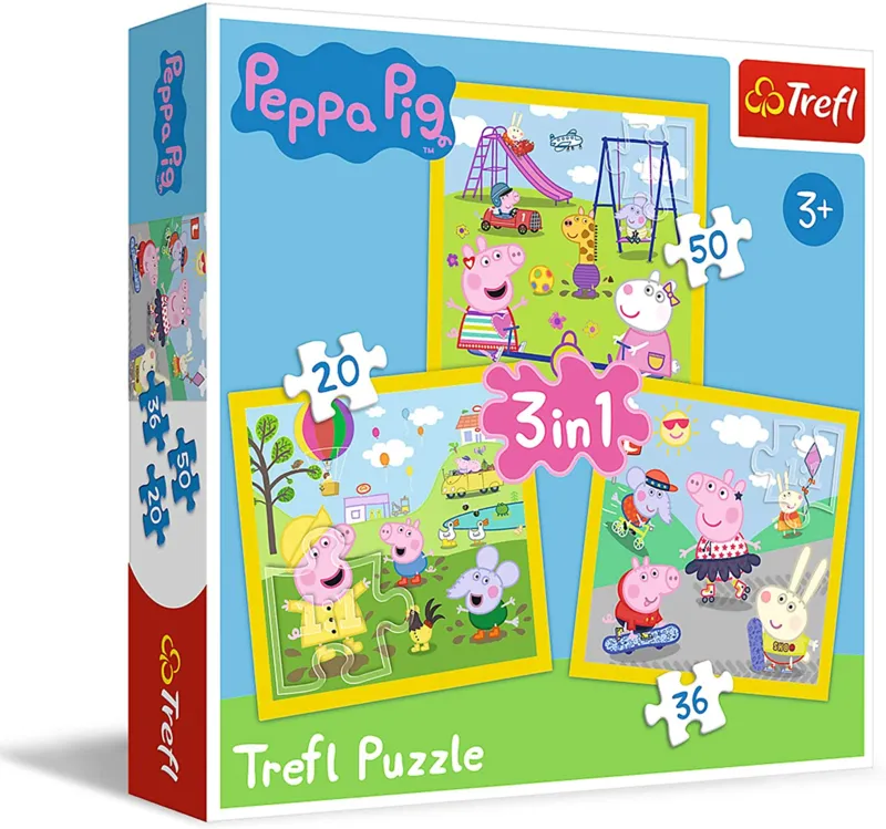 3 Puzzles - Peppa's happy day / Peppa Pig