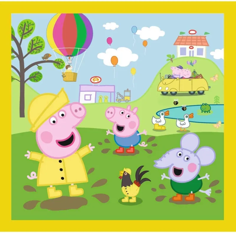 3 Puzzles - Peppa's happy day / Peppa Pig