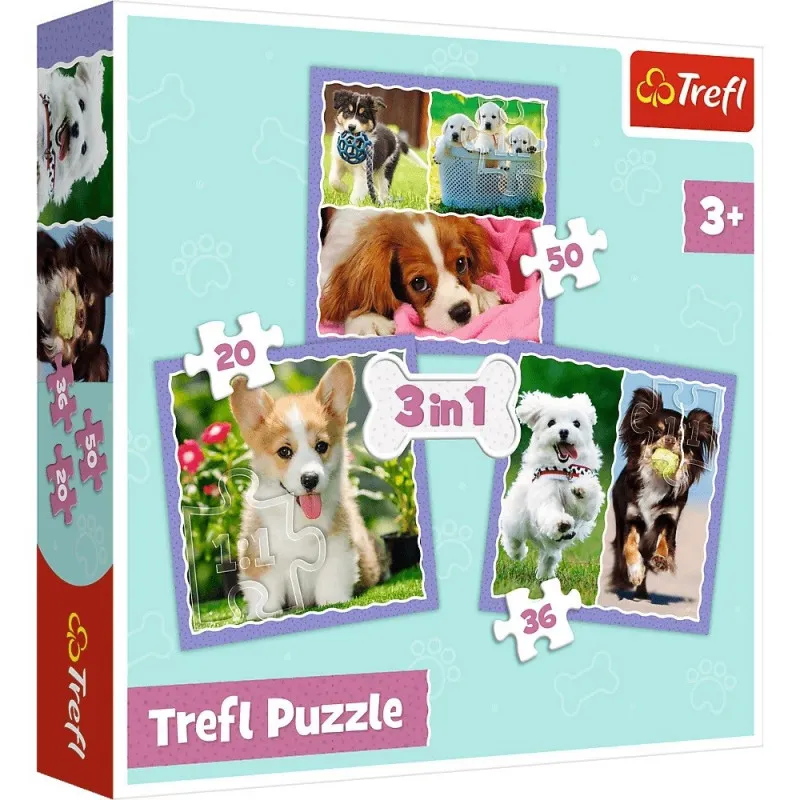 3 Puzzles - Chiens