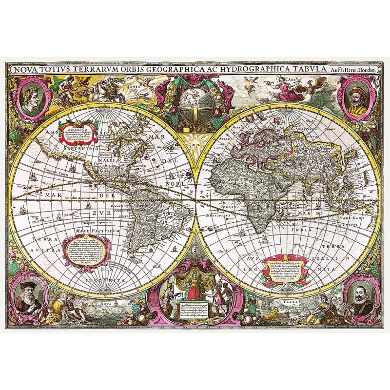 A New Land and Water Map of the Entire Earth, 1630