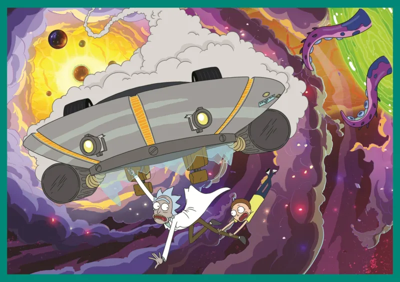 4 Puzzles - Le Monde Tordu De Rick Et Morty