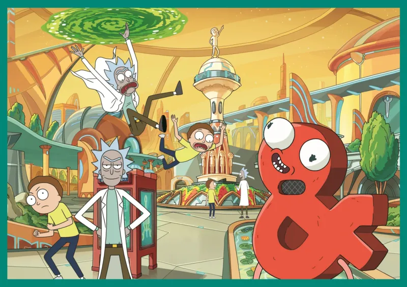4 Puzzles - Le Monde Tordu De Rick Et Morty