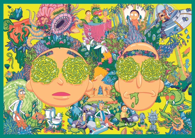 4 Puzzles - Le Monde Tordu De Rick Et Morty