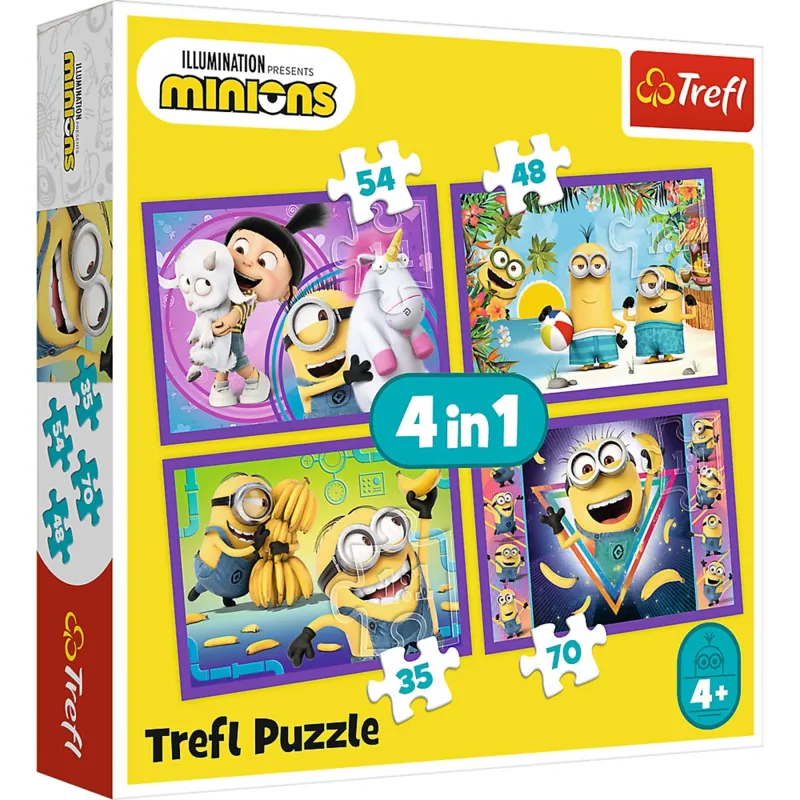 4 Puzzles - Minions - Universal Despicable Me 3