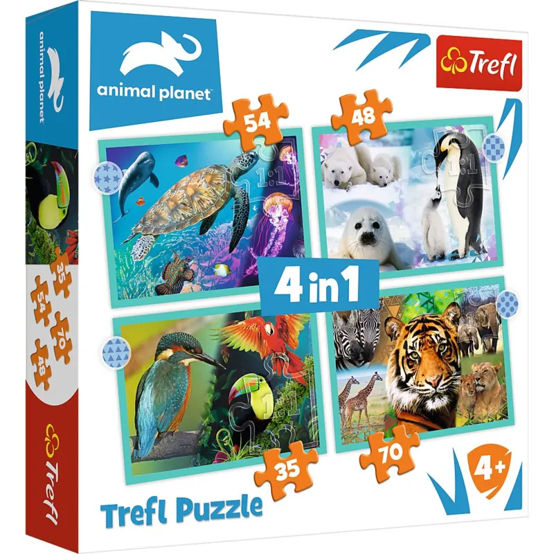 4 Puzzles - Animal Planet