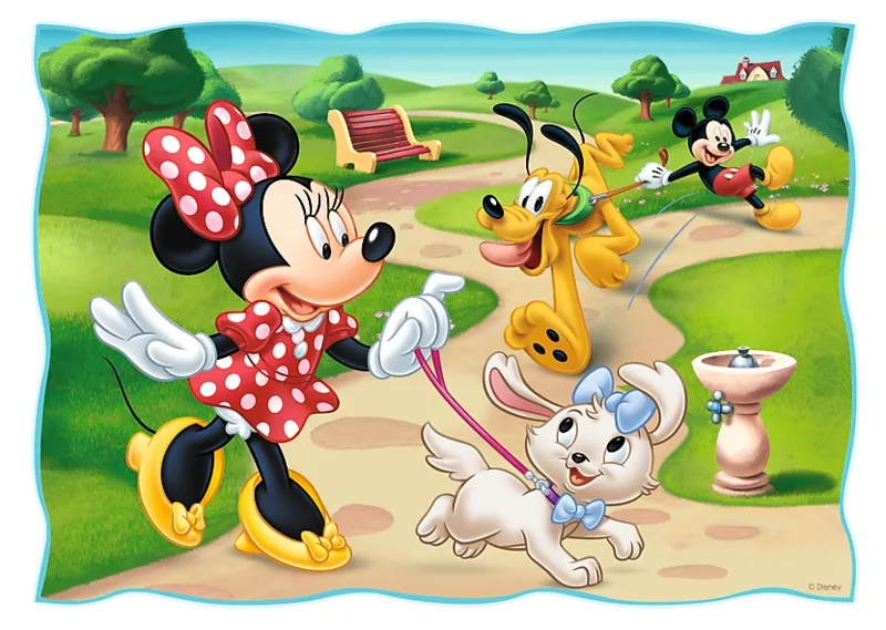 4 Puzzles - Mickey Mouse & Friends