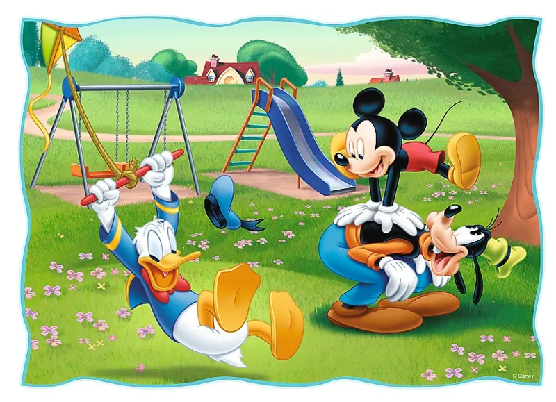 4 Puzzles - Mickey Mouse & Friends